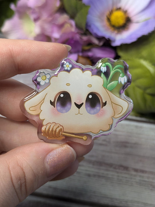 Imbolc Sheep Acrylic Pin