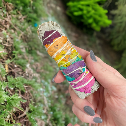 Rainbow Chakra Smudge Sticks