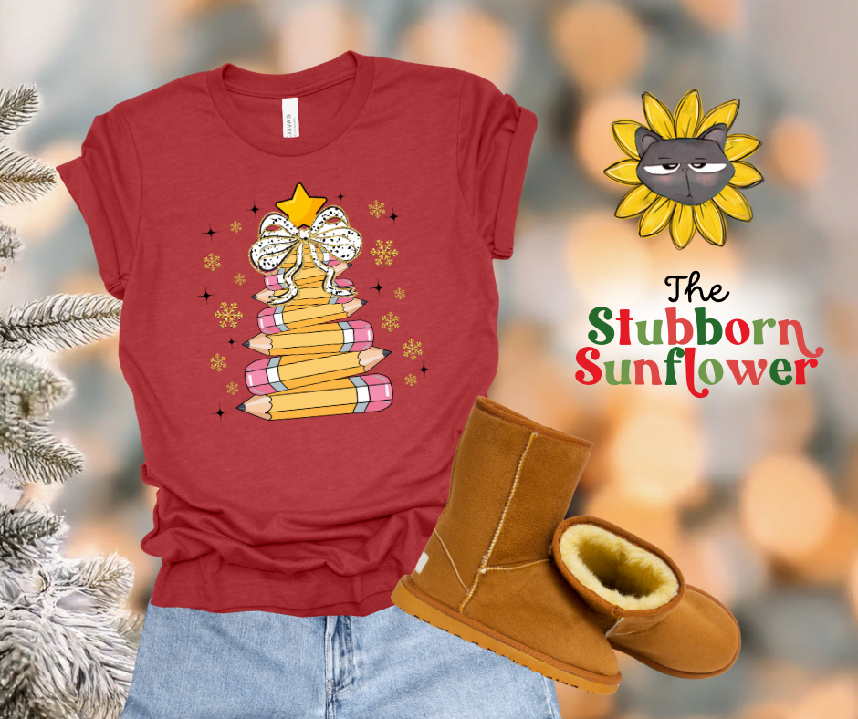 Pencil Tree Teacher | Sweatshirt or T-Shirt