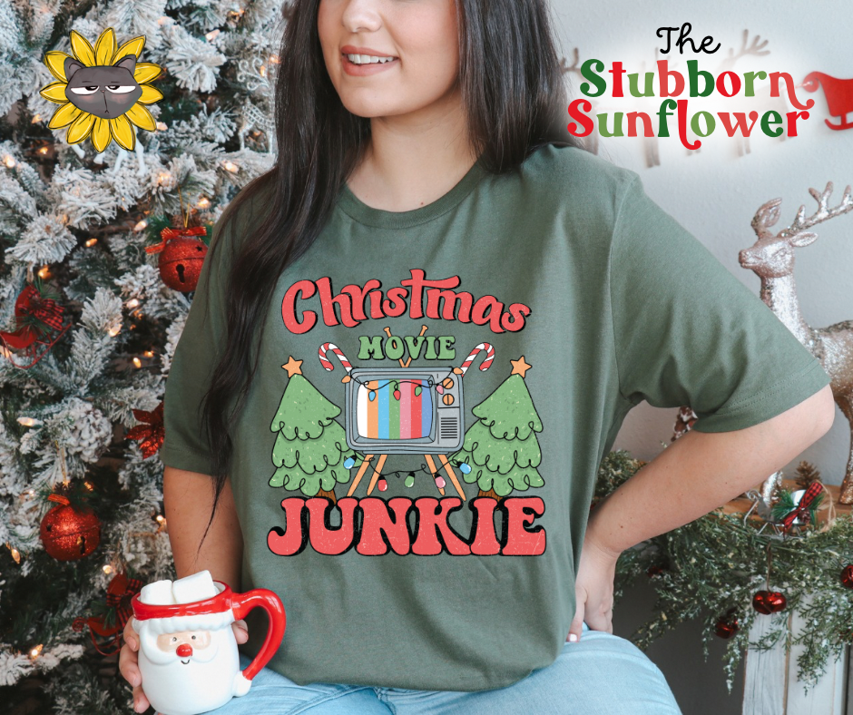 Christmas Movie Junkie | Sweatshirt or T-Shirt