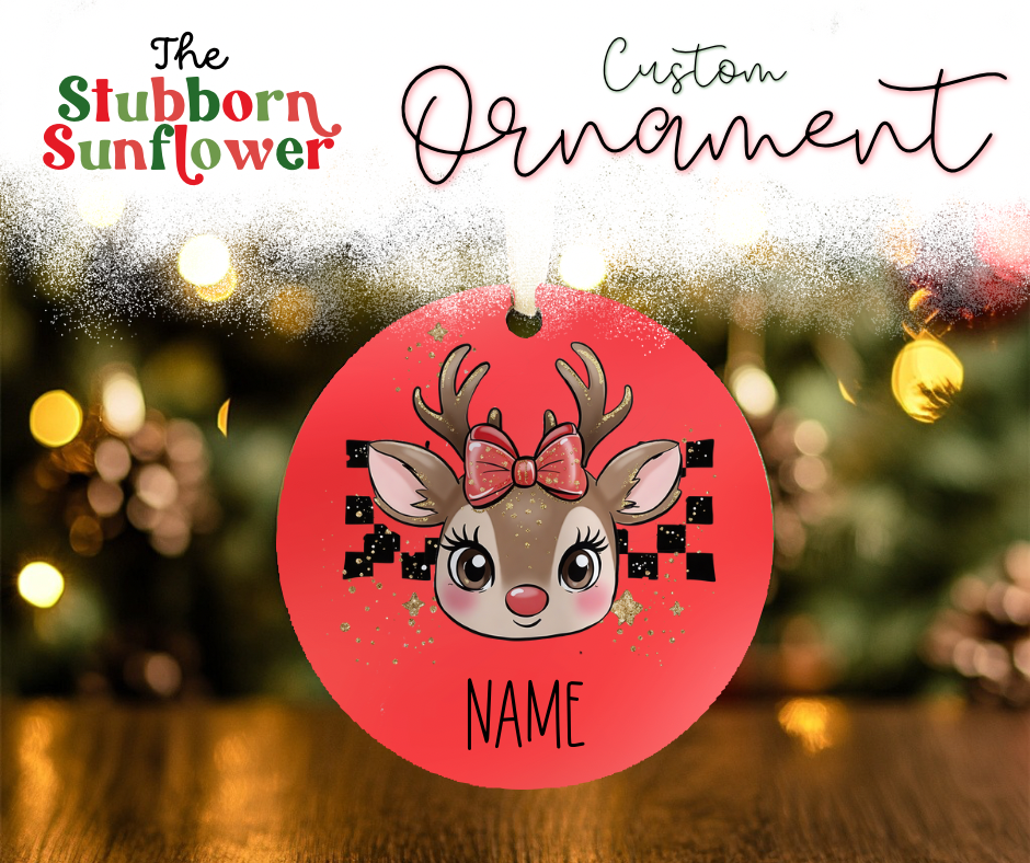 Custom Reindeer Ornaments
