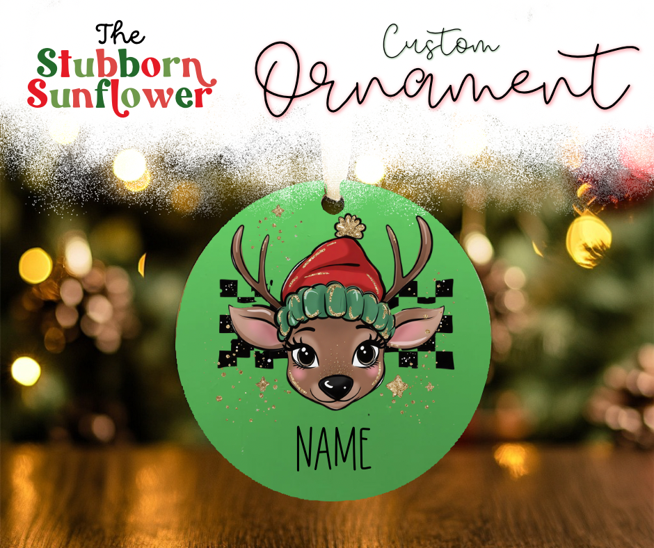 Custom Reindeer Ornaments