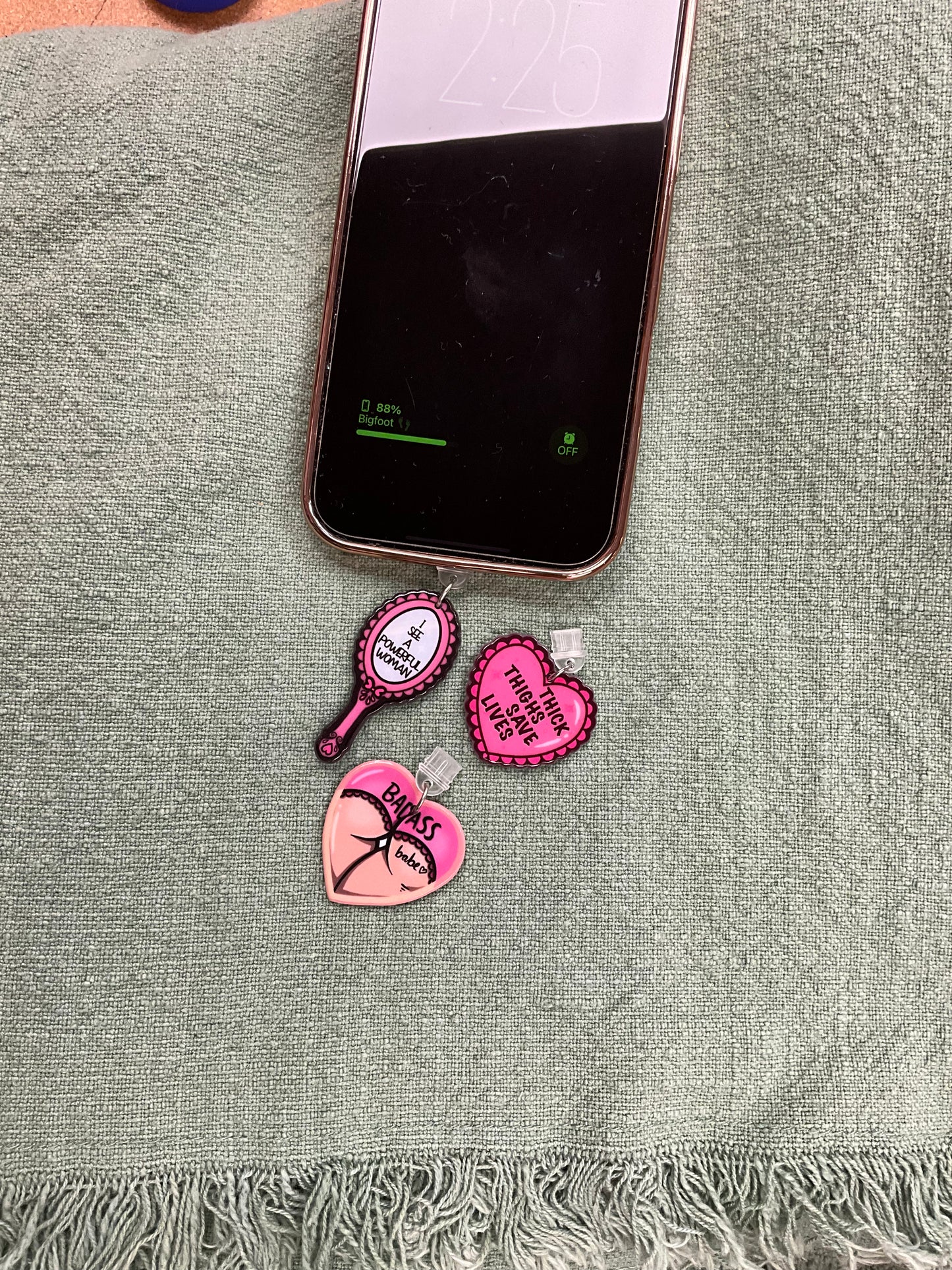 Kindle/USB-C Charms || Feminine Energy