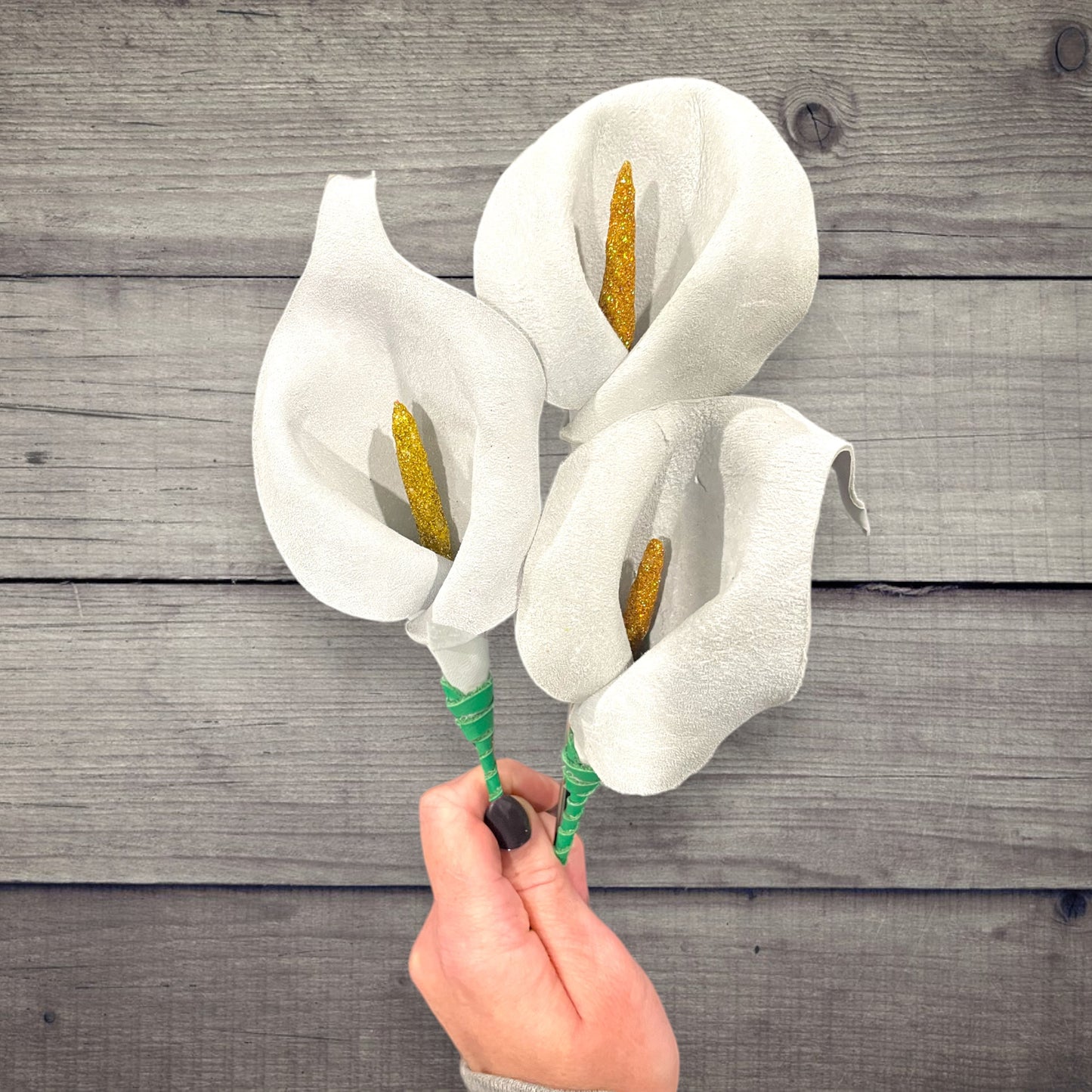 Leather Calla Lilies