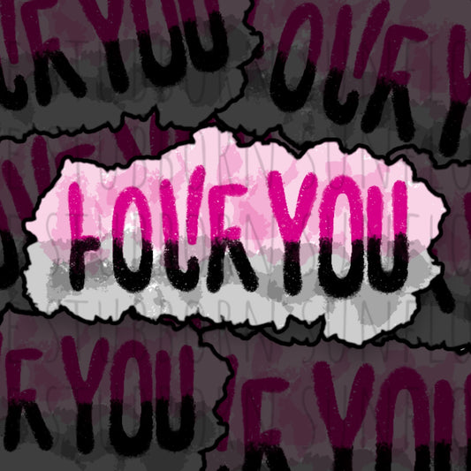 Love Fuck You Sticker