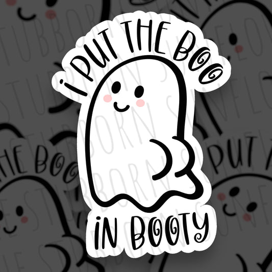 Boo in Booty Sticker