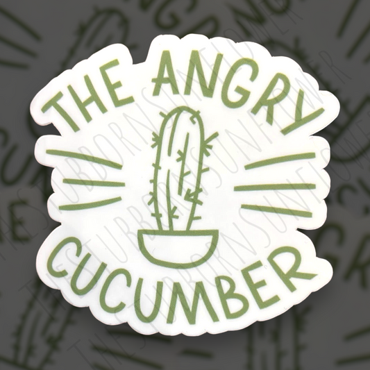 The Angry Cucumber Sticker