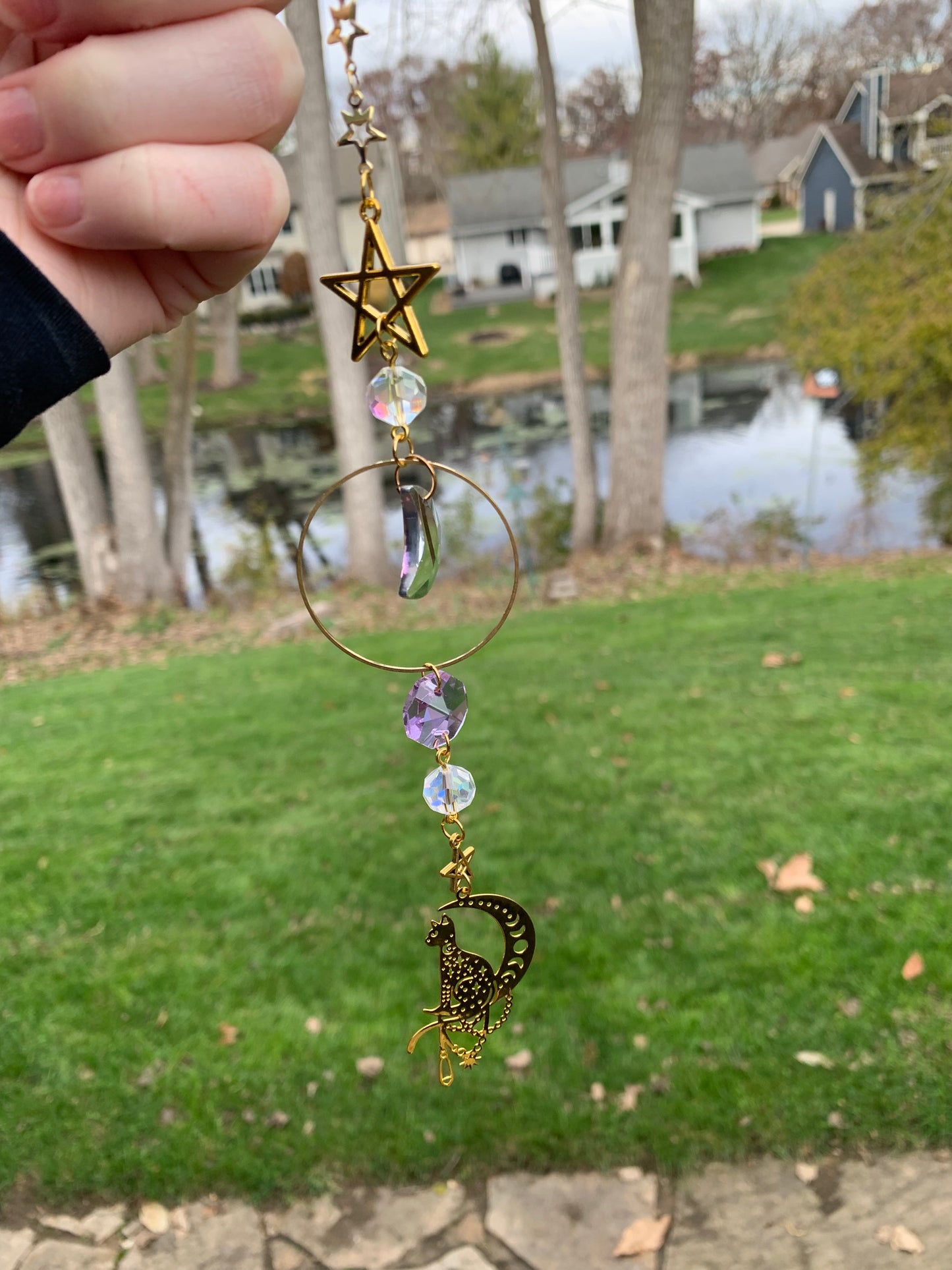 Moon & Cat Suncatcher