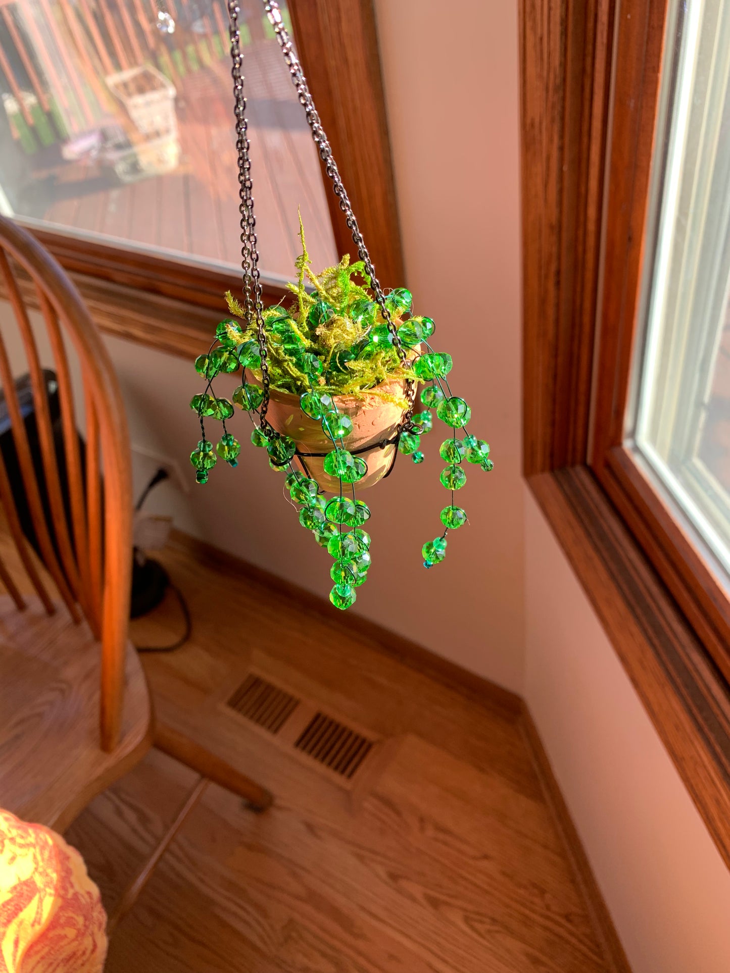 Beaded Plant Suncatcher