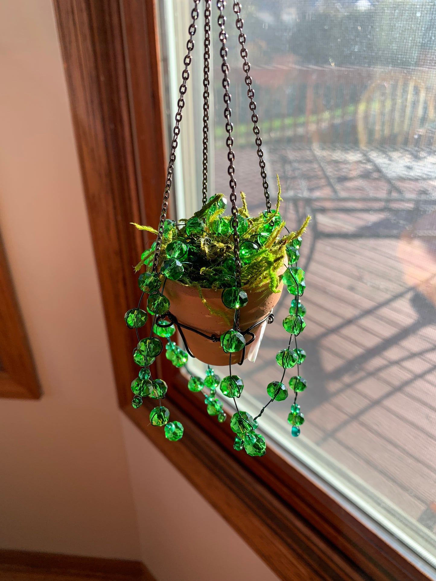 Beaded Plant Suncatcher