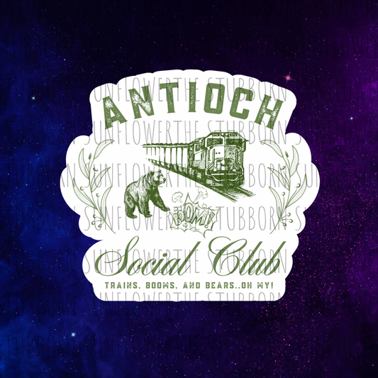 Antioch Social Club Sticker