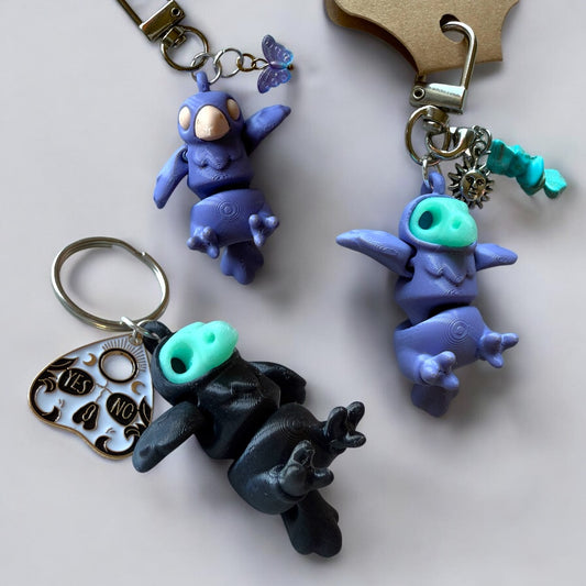 Crow Keychains / 3D Printed