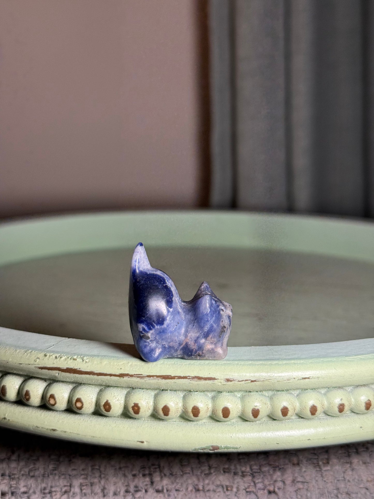 Pouncing Kitty Crystal Carvings