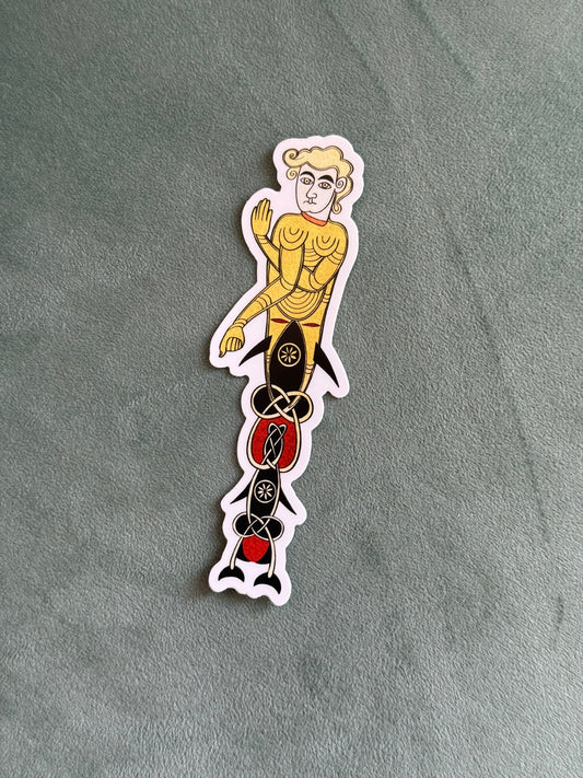 Merman Original Fan Art Sticker| Book of Kells