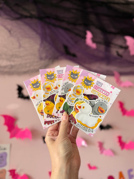 You’ve Been Ducked Sticker Pack | Spooky Edition