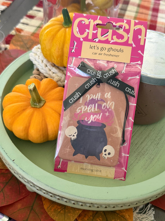 I Put A Spell On You Car Air Freshener | Morning Latte