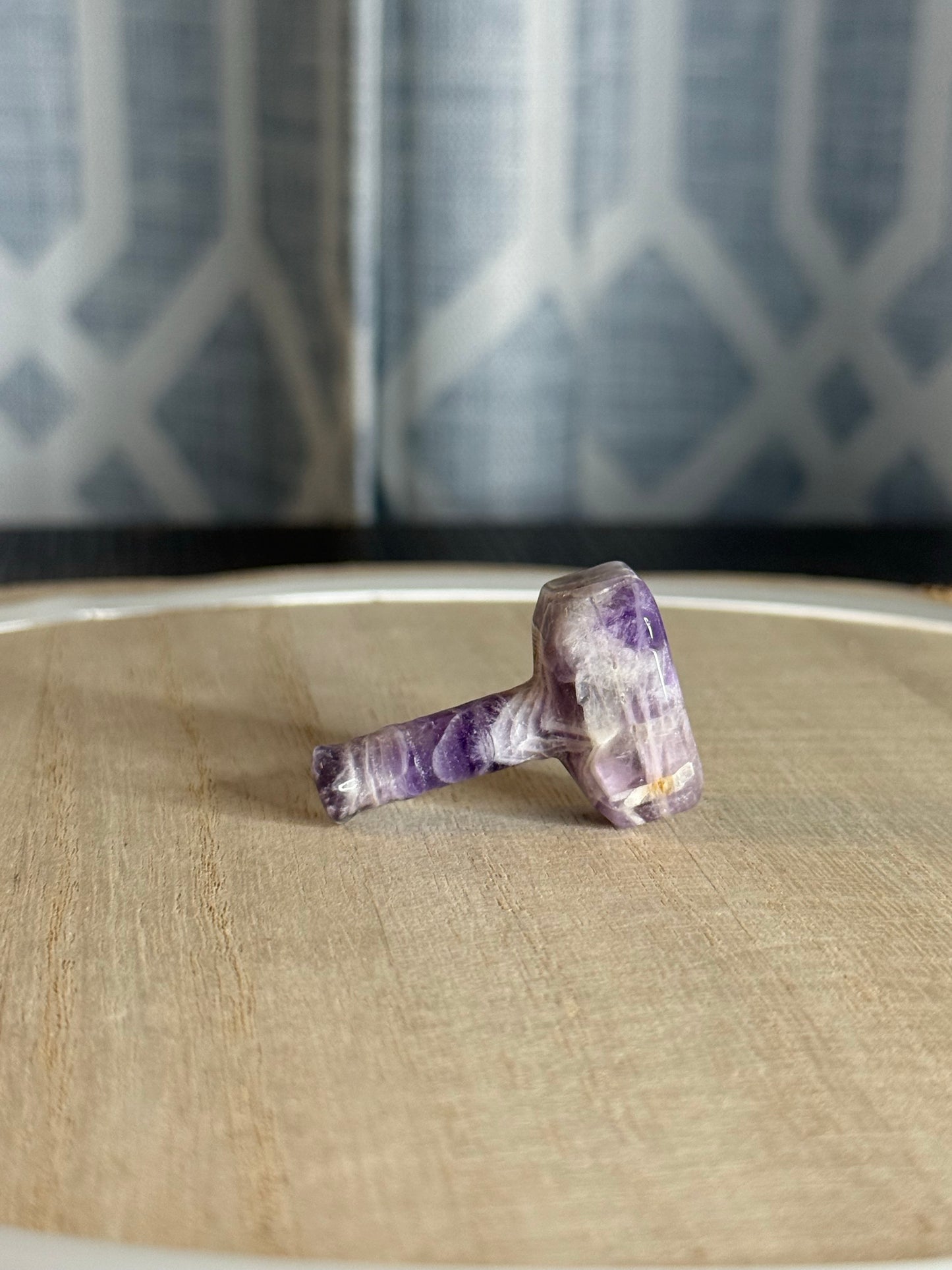Amethyst Thor Hammer Carving