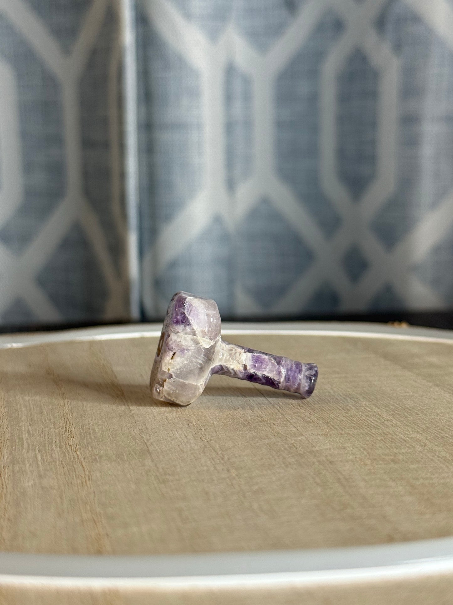 Amethyst Thor Hammer Carving