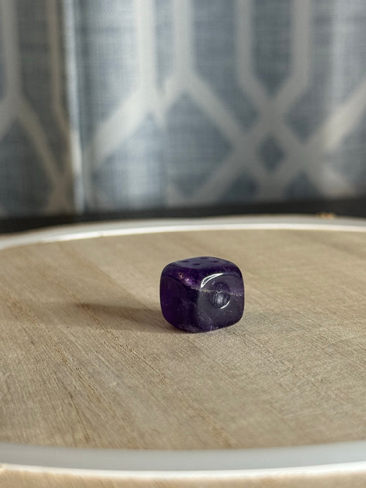 Amethyst Dice Carving | 6 Sided