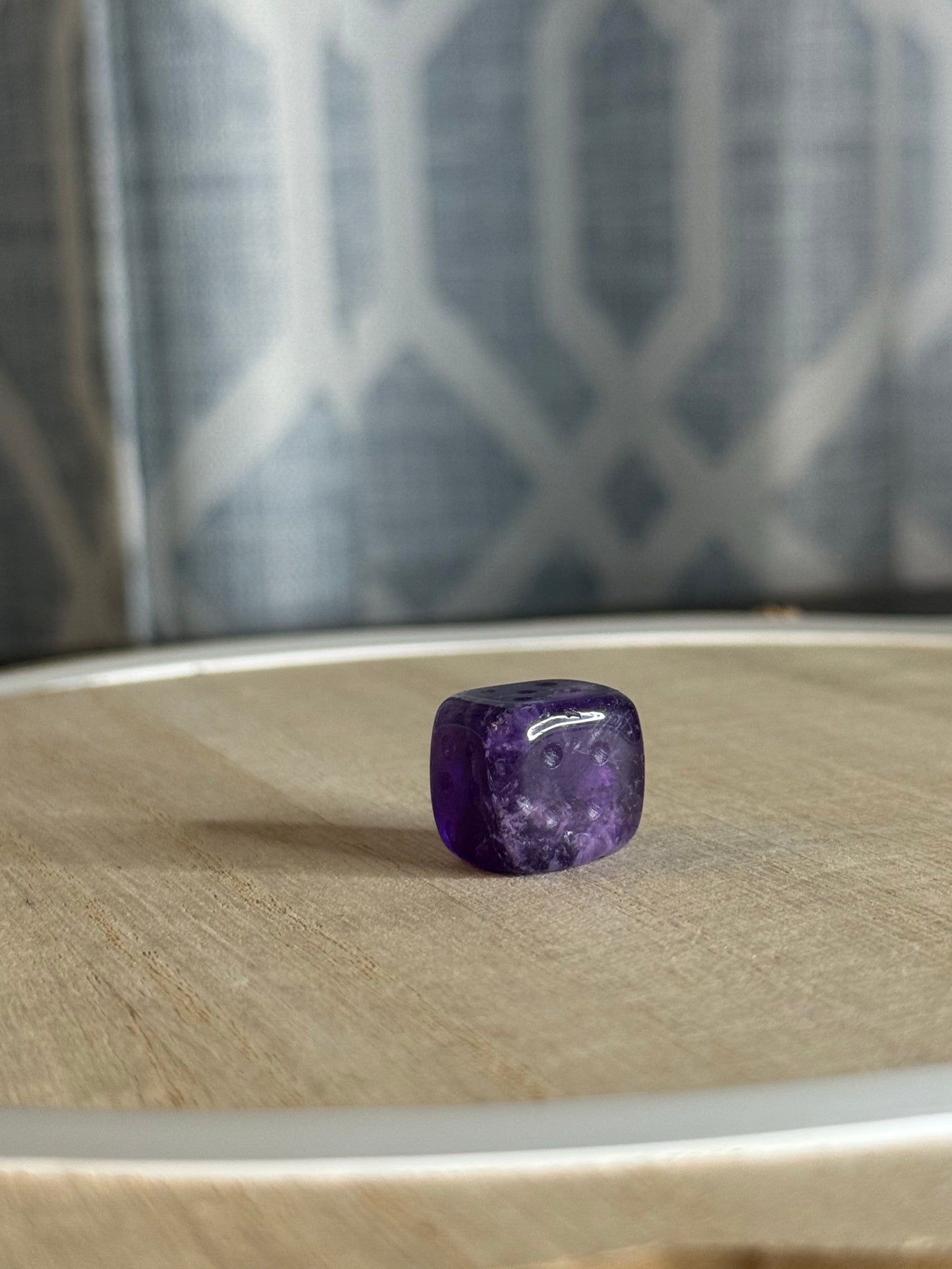Amethyst Dice Carving | 6 Sided