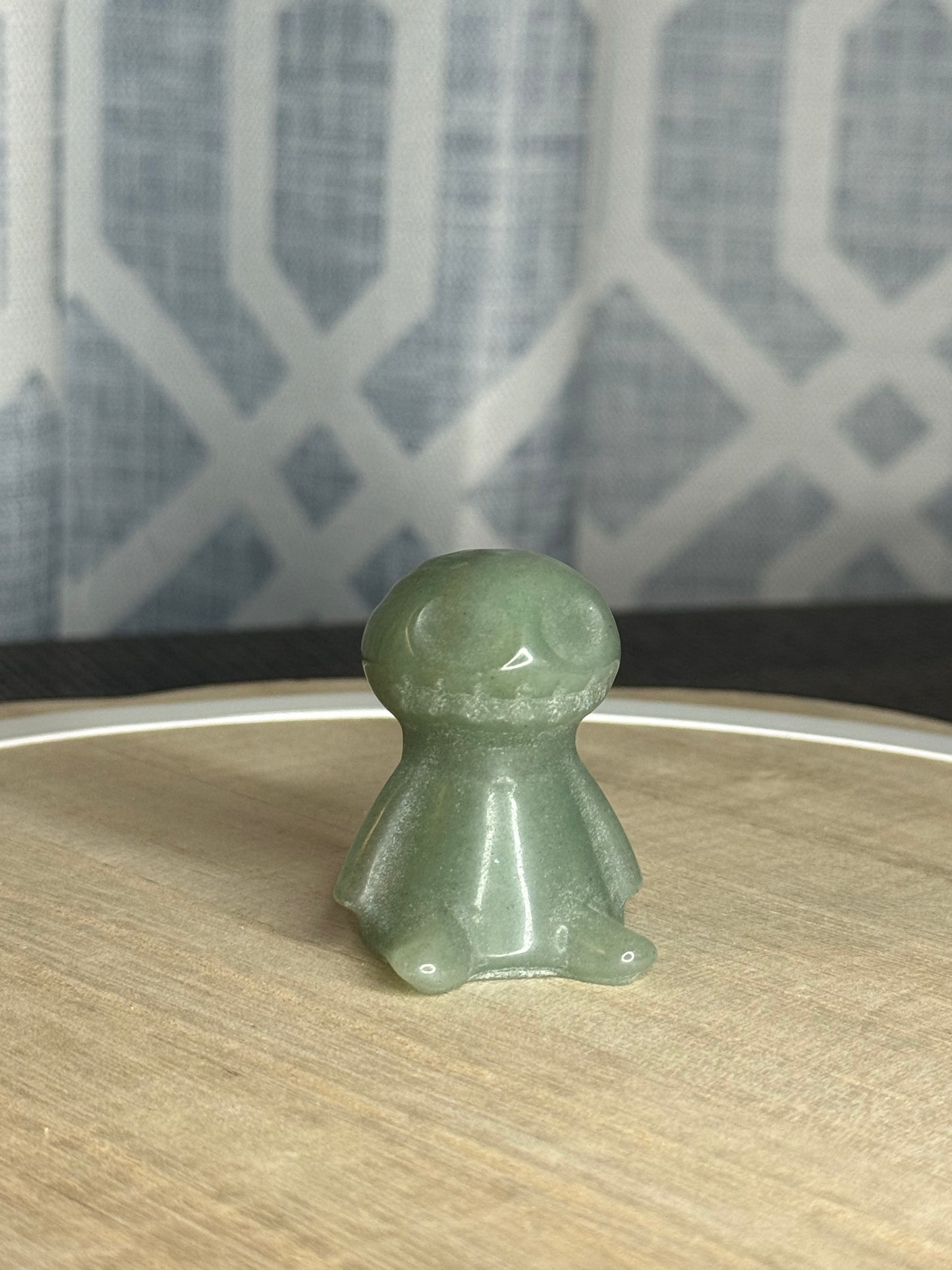 Green Aventurine Ghost Guy Carving