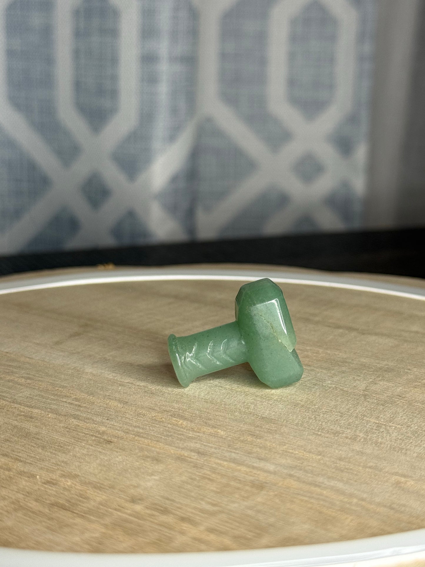 Green Aventurine Thor’s Hammer Carving