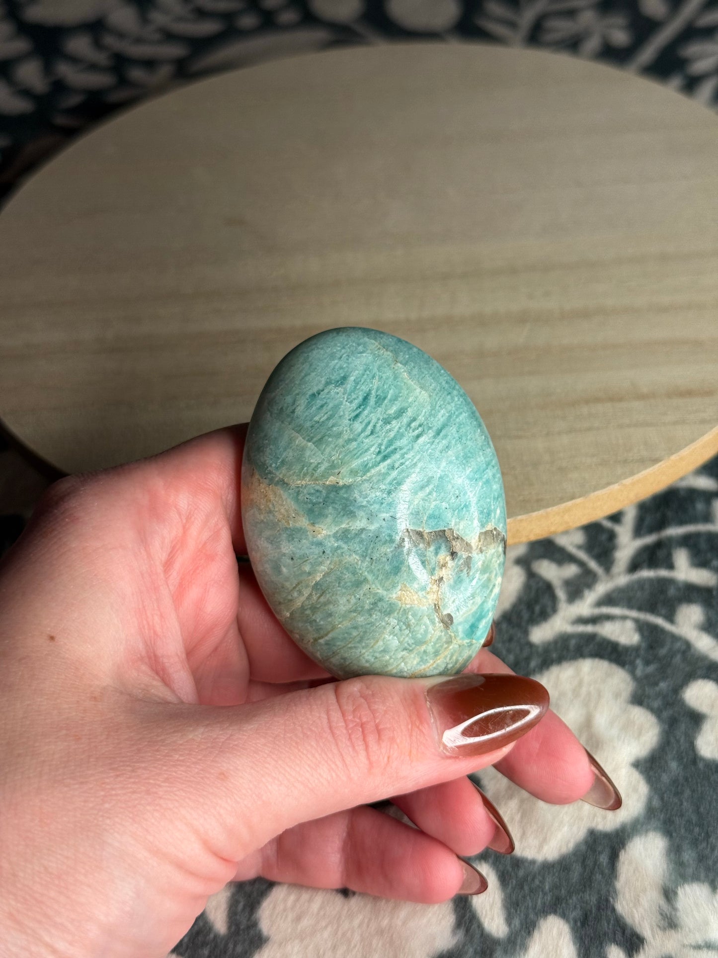 Amazonite Palm Stone