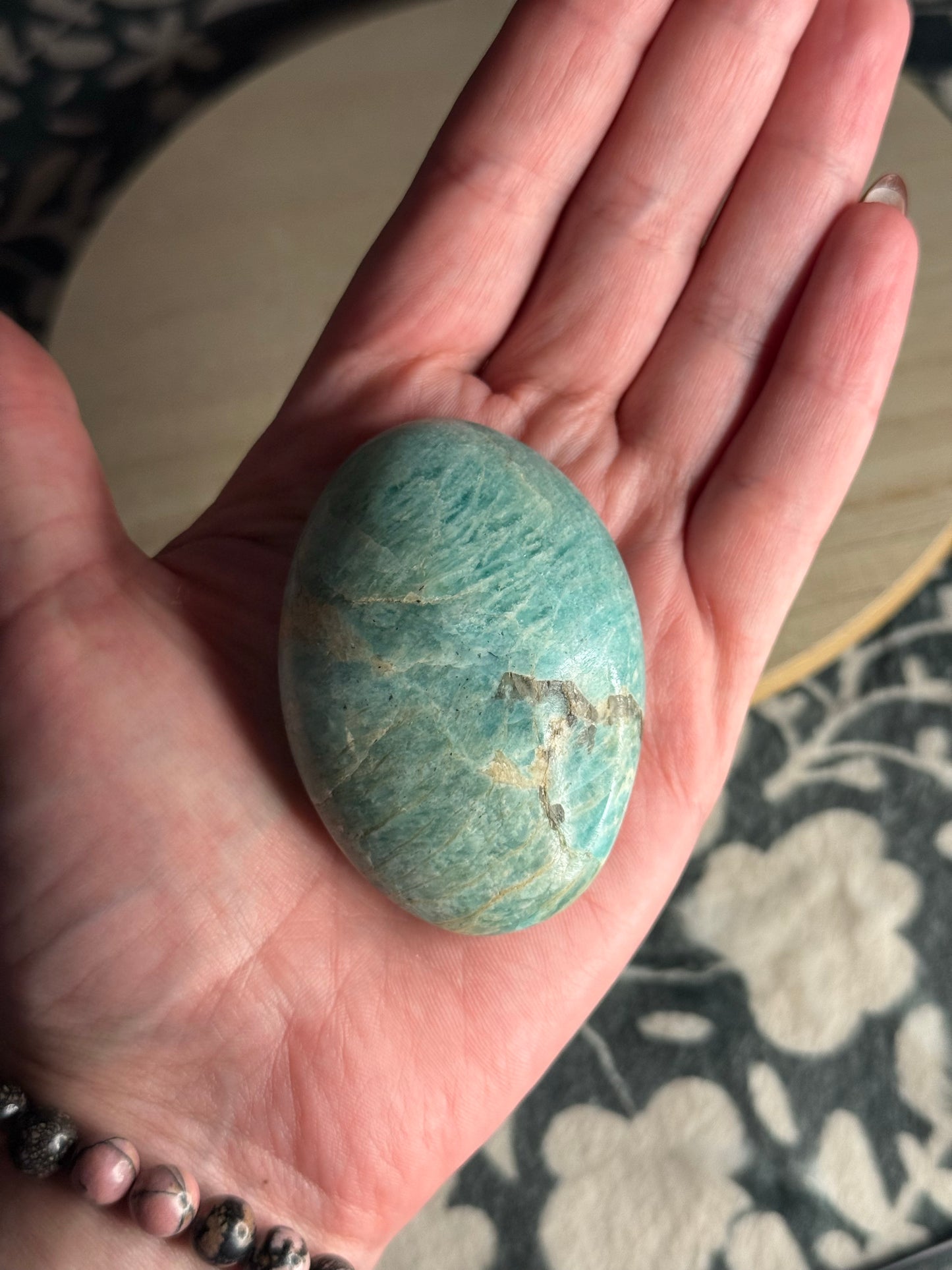 Amazonite Palm Stone