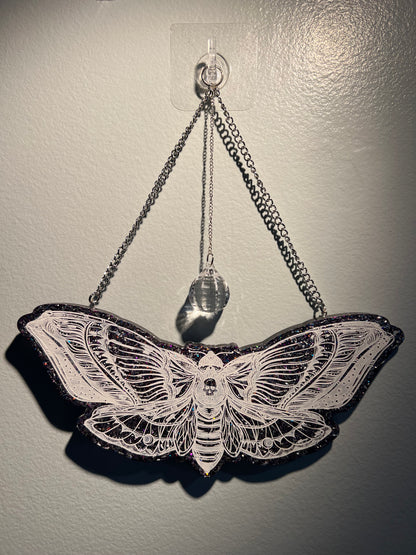 Moth Crystal Suncatchers