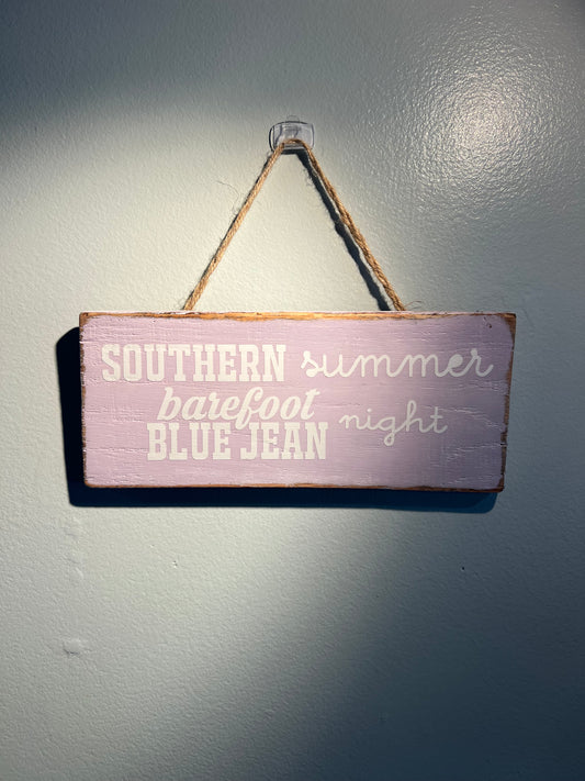 Reclaimed Wood Southern Summer Sign