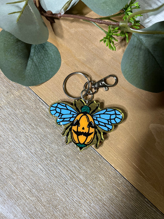 Beetle Pumpkin Keychain