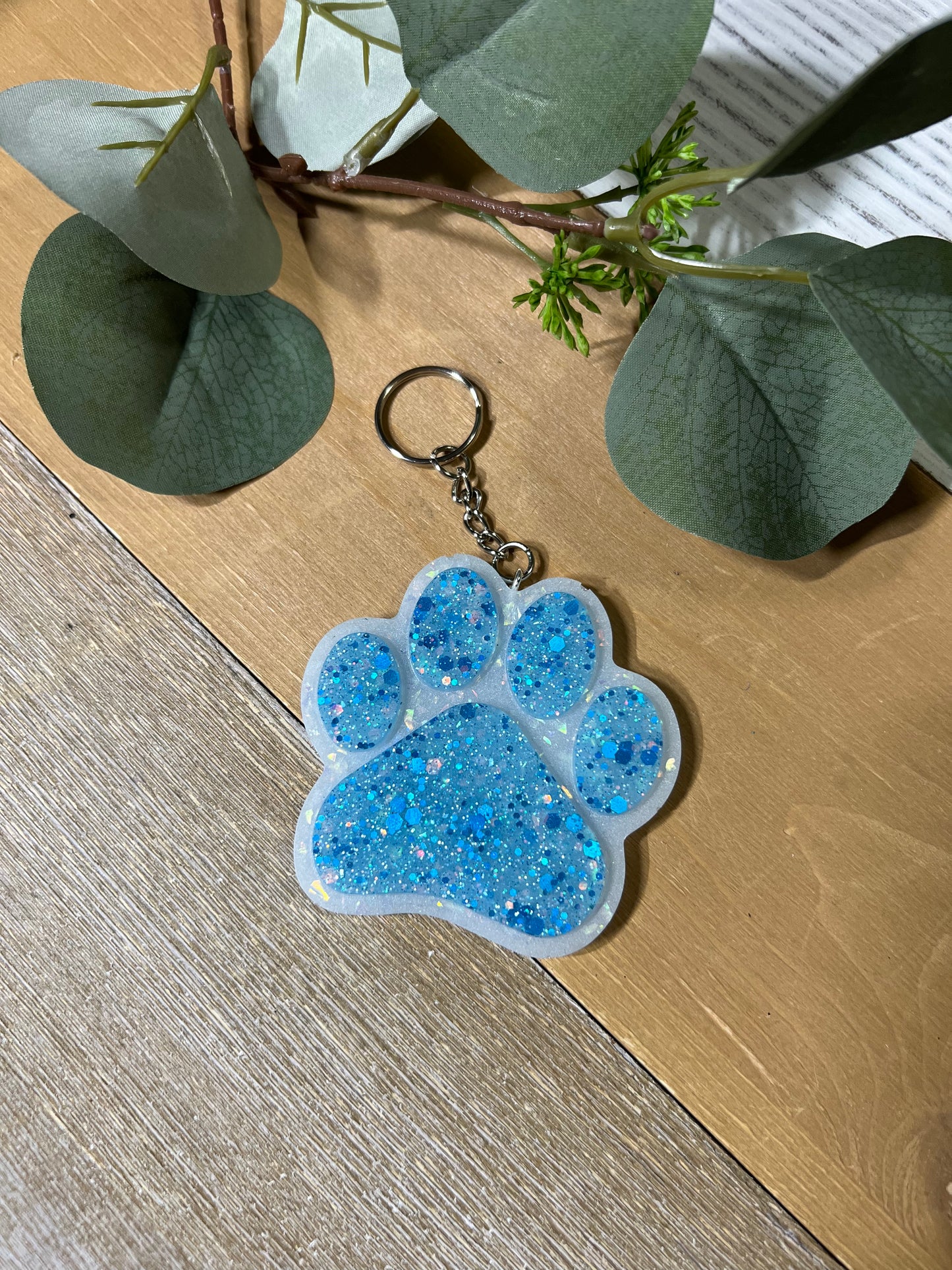 Paw Print Keychain