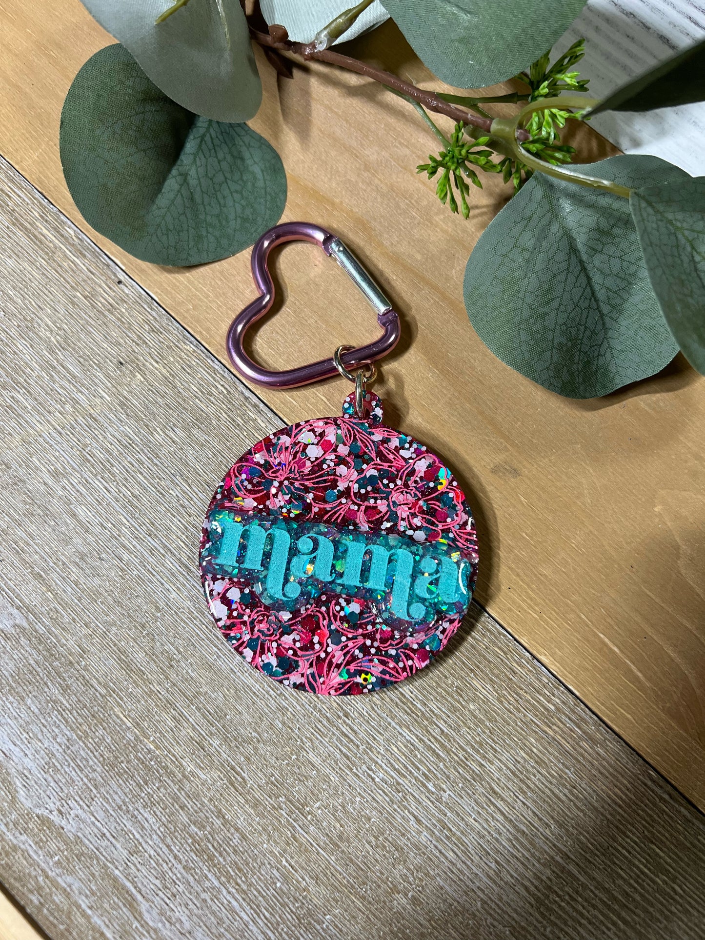 Floral Mama Keychain