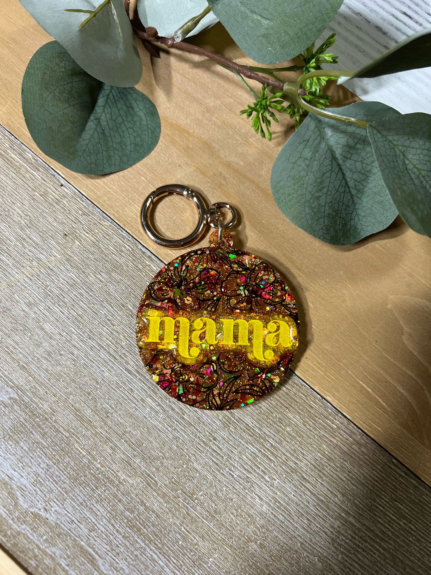 Floral Mama Keychain