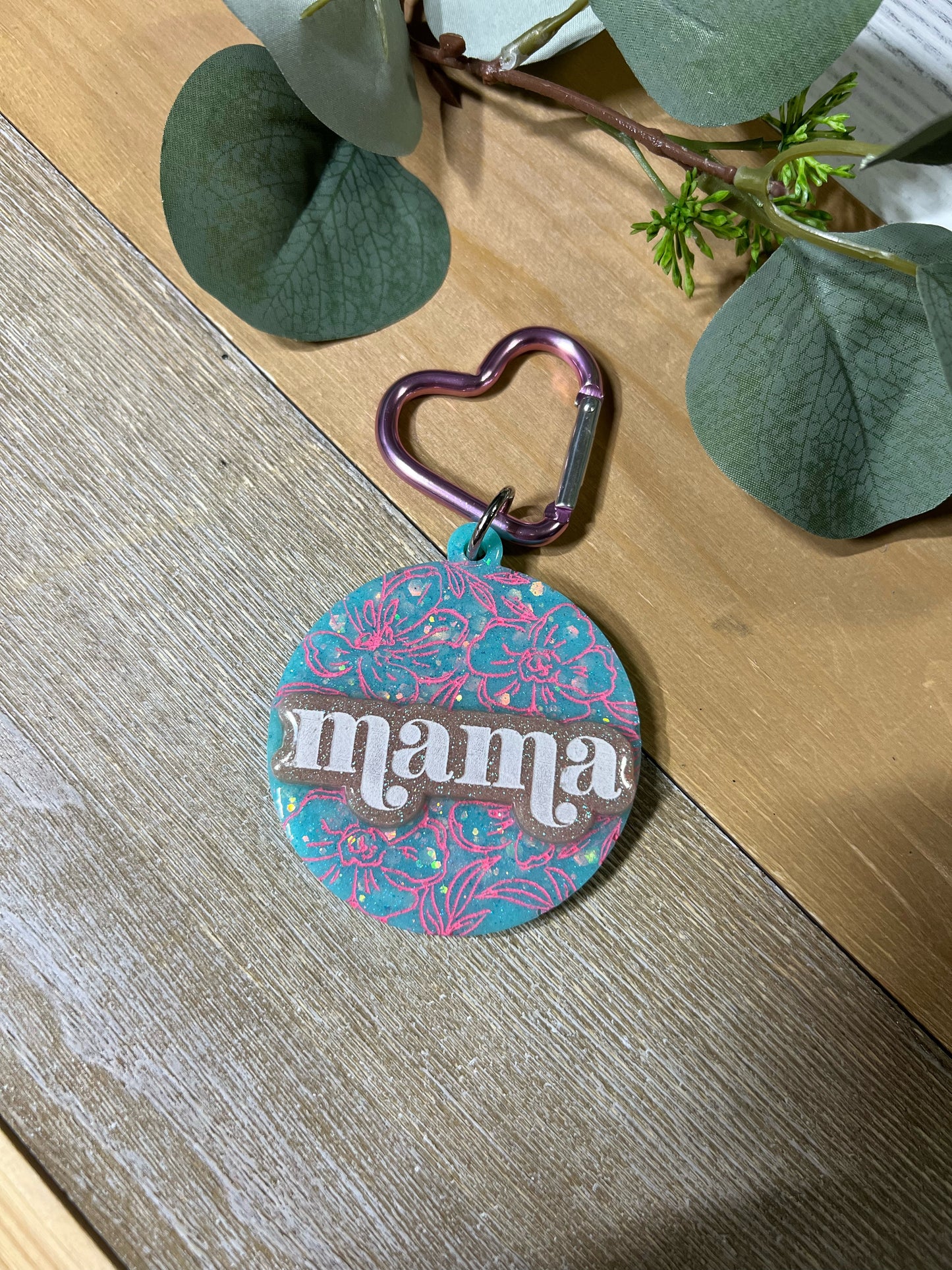 Floral Mama Keychain