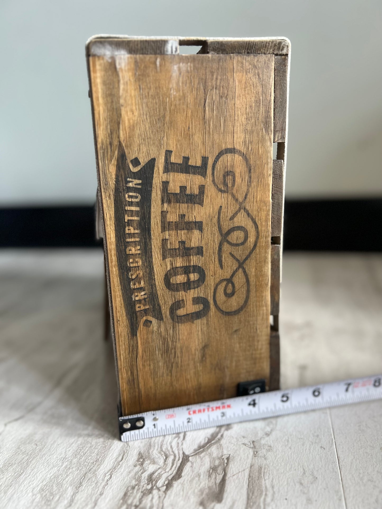 Antique Style Crate K Cup Display