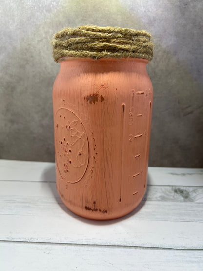 Rustic Mason Jar Vases
