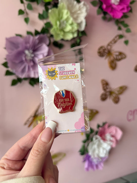 Love Your Neighbor Enamel Pin