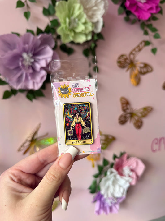 The ADHD Tarot Enamel Pin