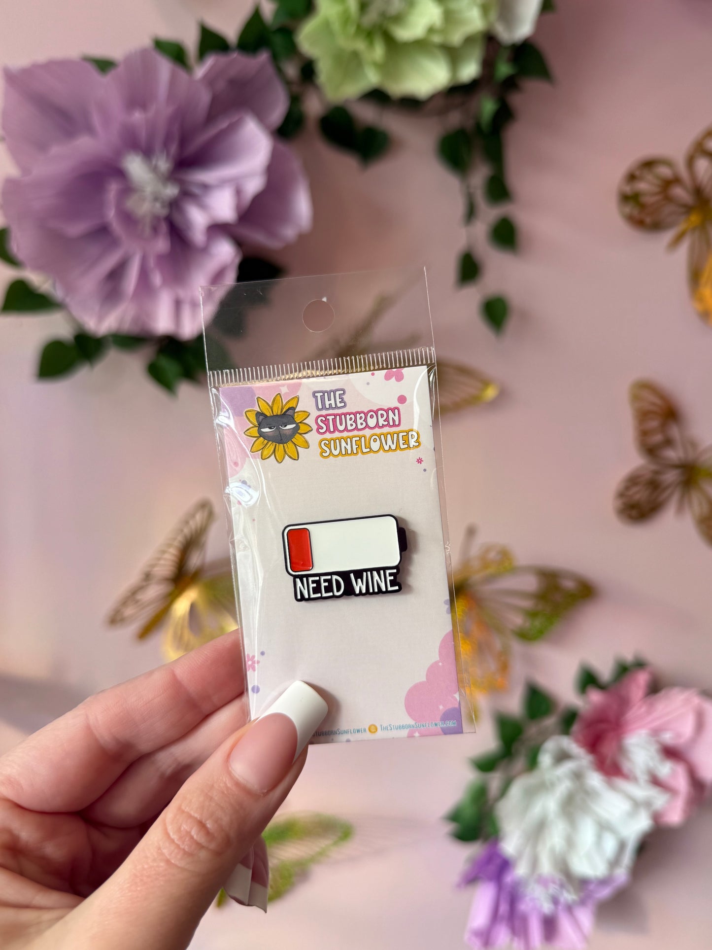 Need Wine Enamel Pin
