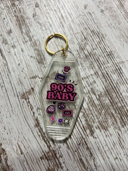 90's Baby Keychain