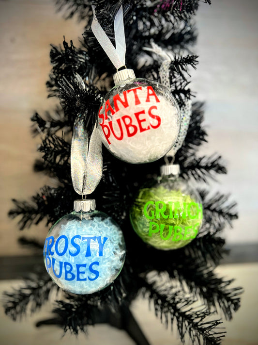 Christmas Pubes Ornaments