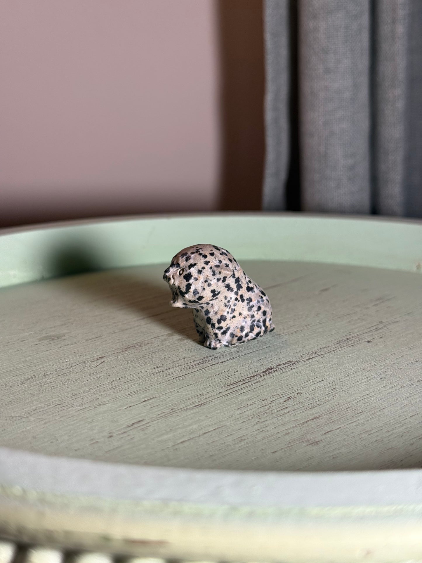 Dalmatian Jasper Tiger Carving