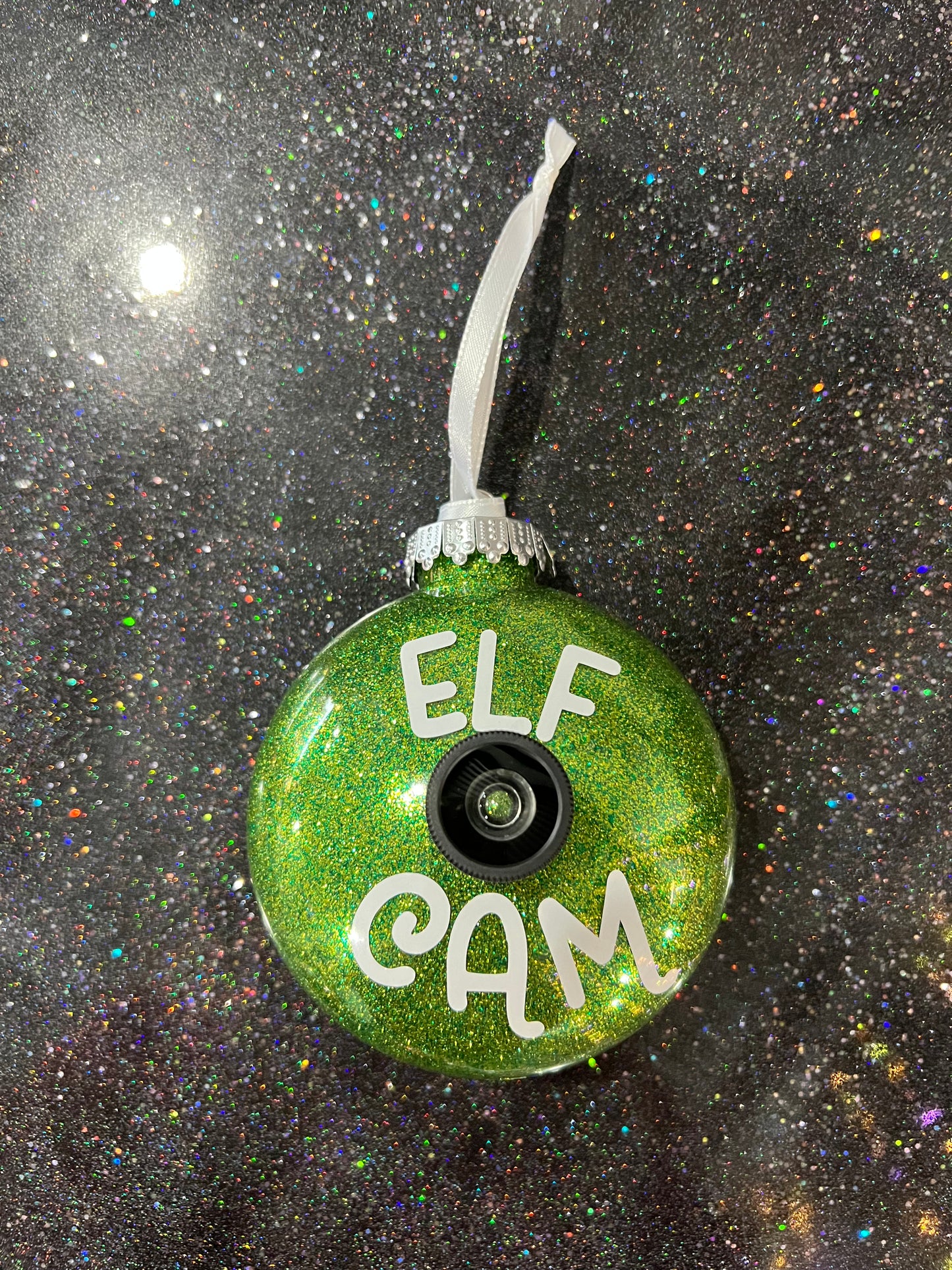 Santa and  Elf Cam Ornaments