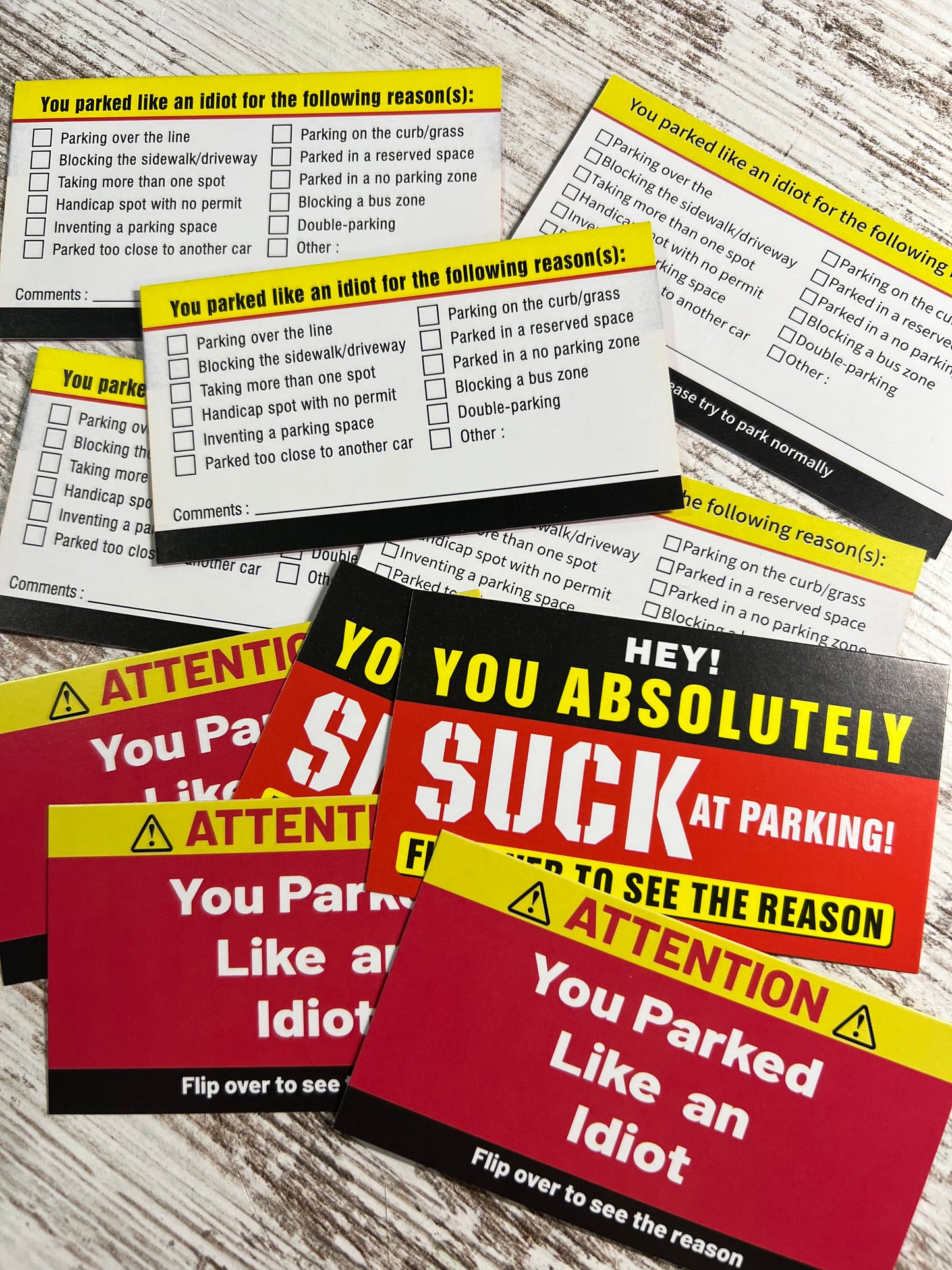 Idiot Parking Tickets