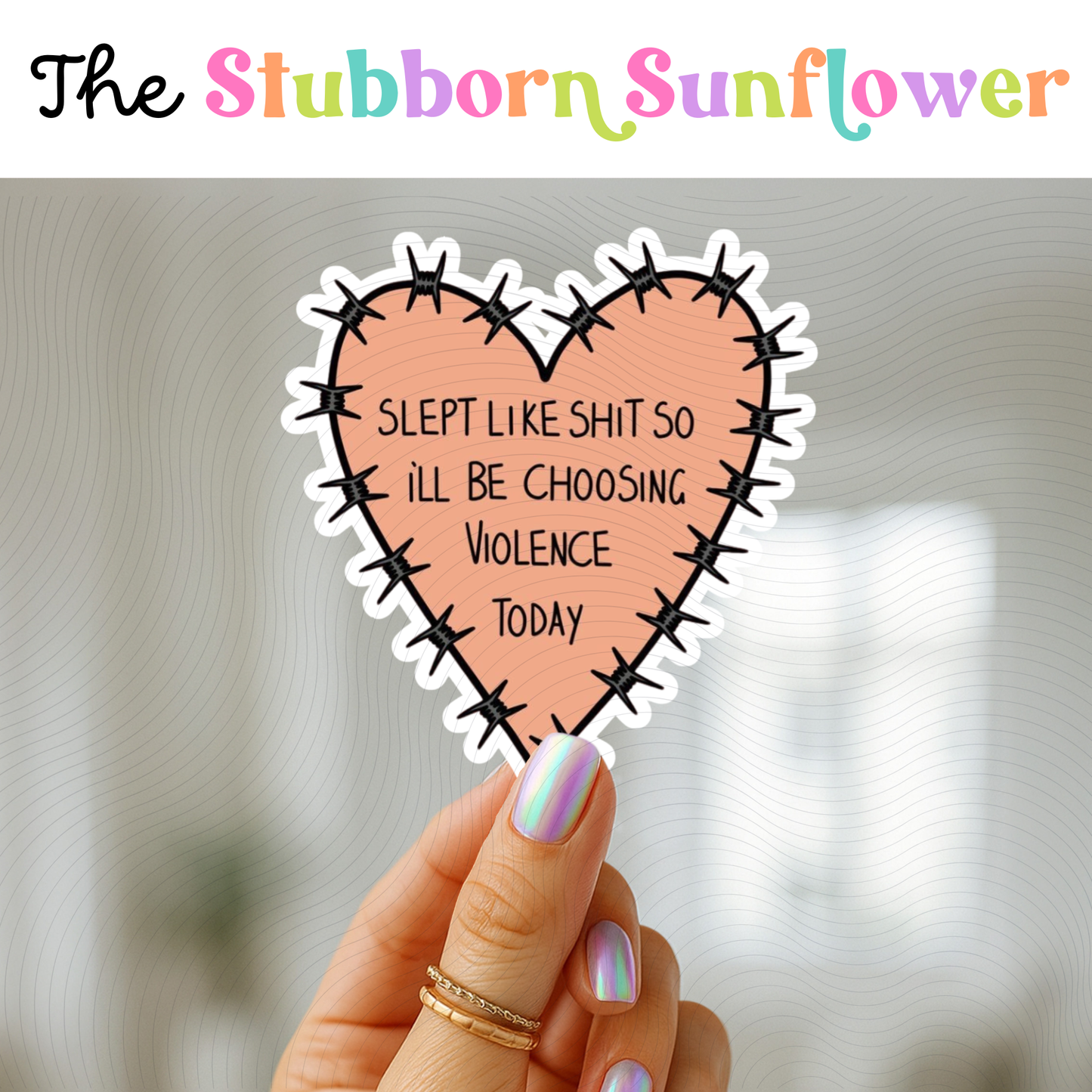 Choosing Violence Today Sticker