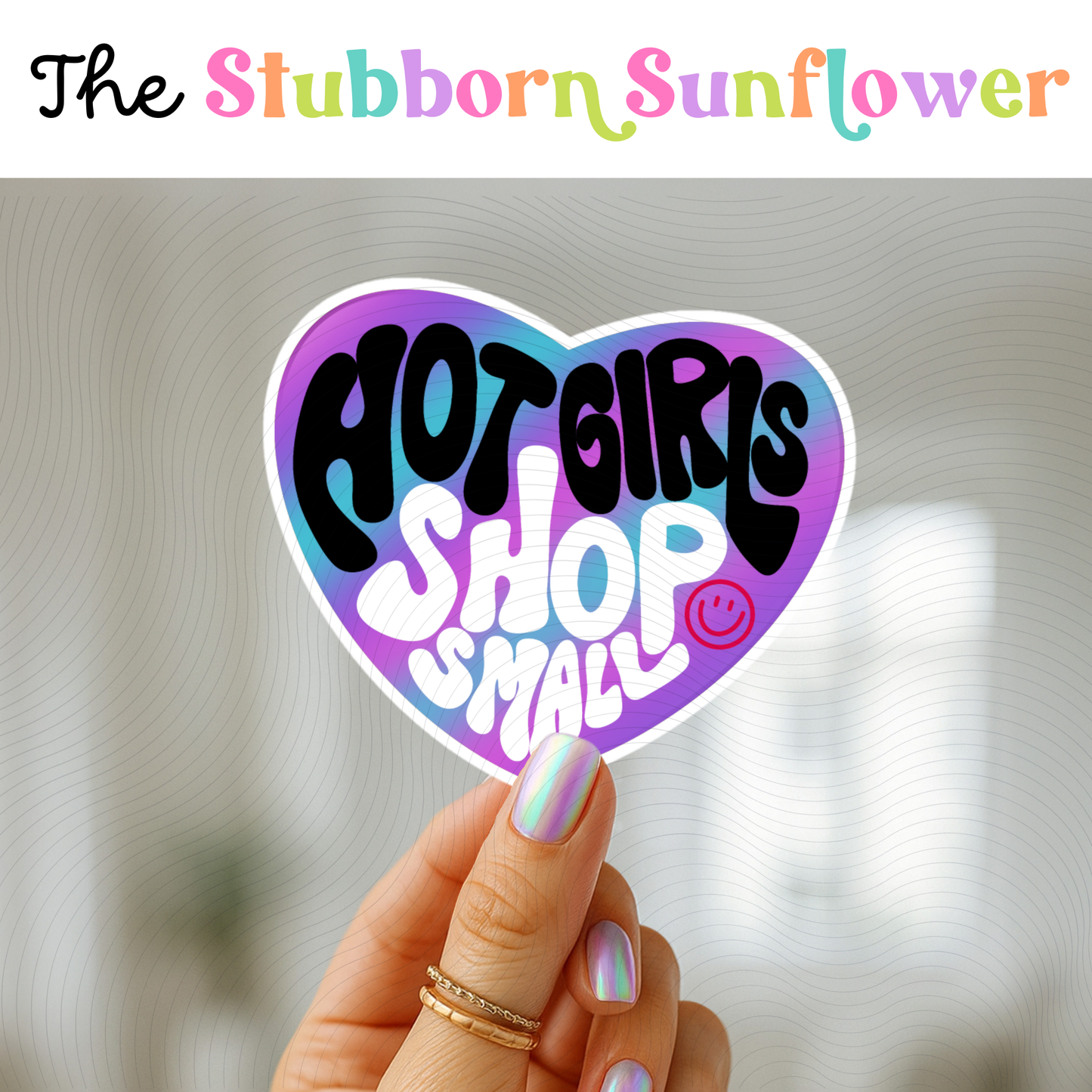 Hot Girls Shop Small Sticker