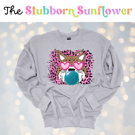 Bubblegum Bobcat | T-Shirt or Sweatshirt