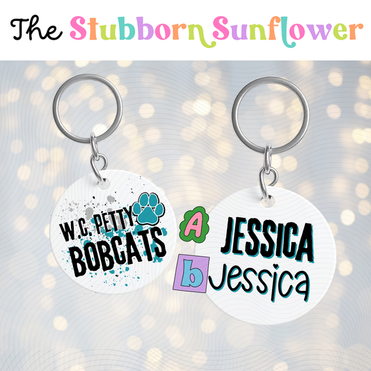 Petty Bobcats Custom Keychain/Bag Tag