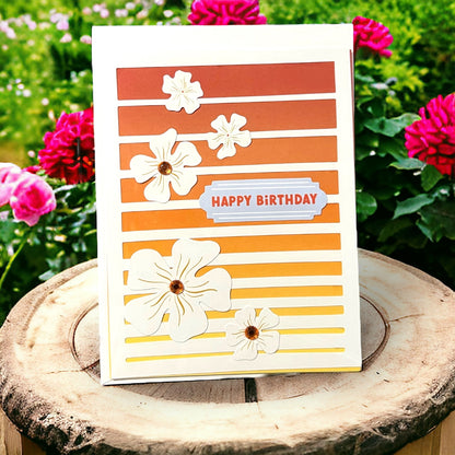 Handcrafted Happy Birthday Blank Cards